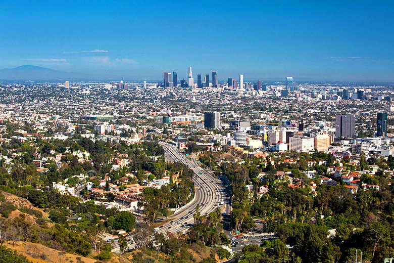 View from the Hollywood Hills, Los Angeles